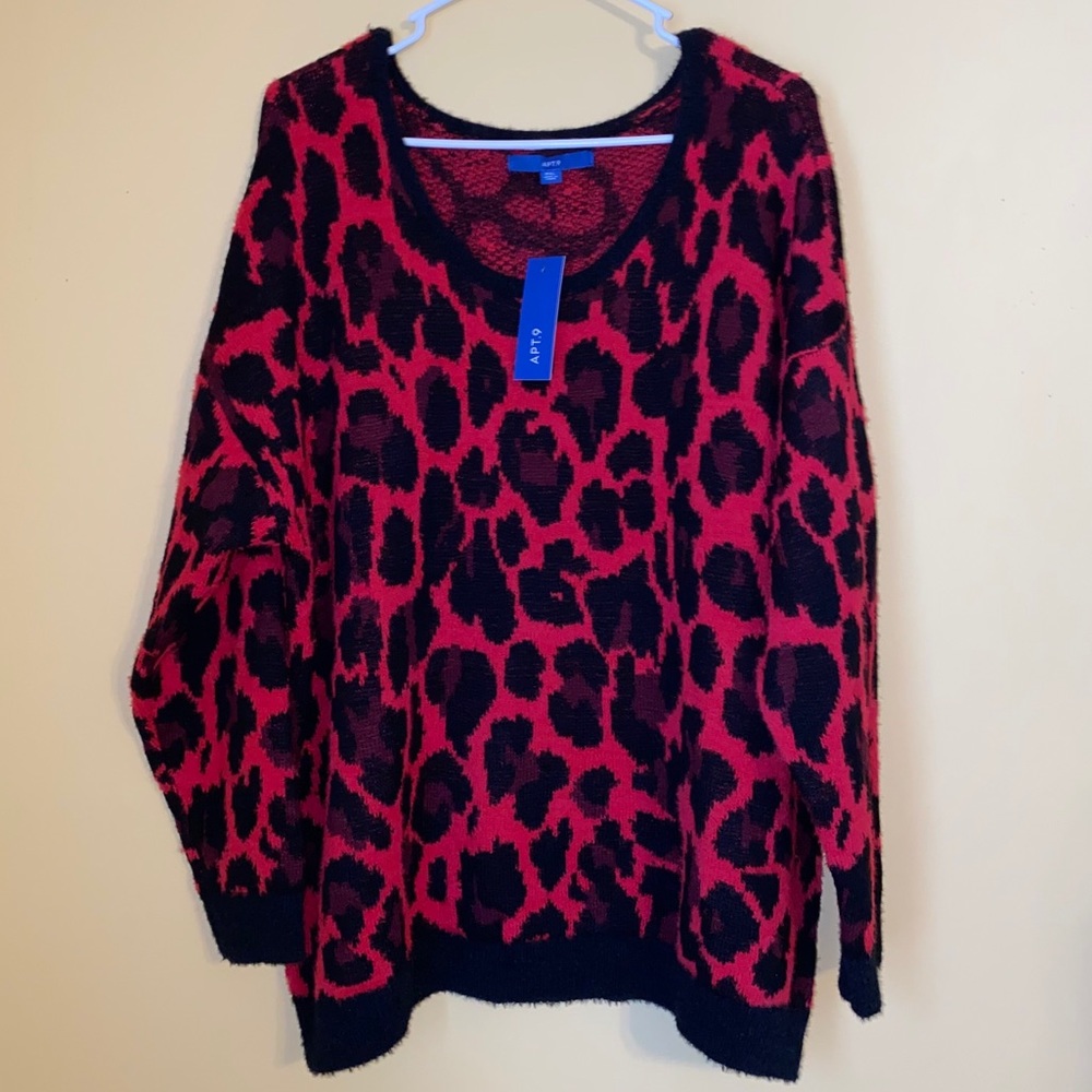 Beautiful Red & Black Sweater!